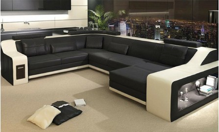 Victus Leather Sofa Lounge Set